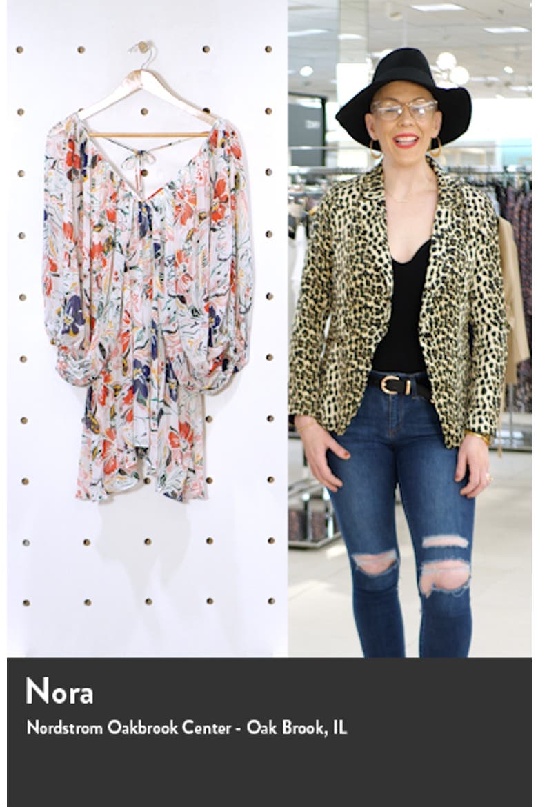 Floral Print Long Sleeve Minidress video