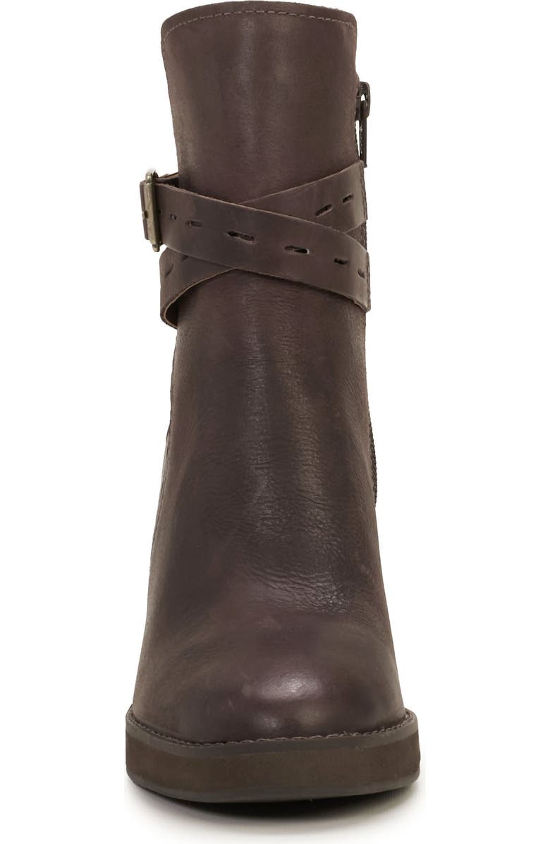 Lucky Brand Natesa Block Heel Bootie, Alternate, color, Chocolate Bzhwdy