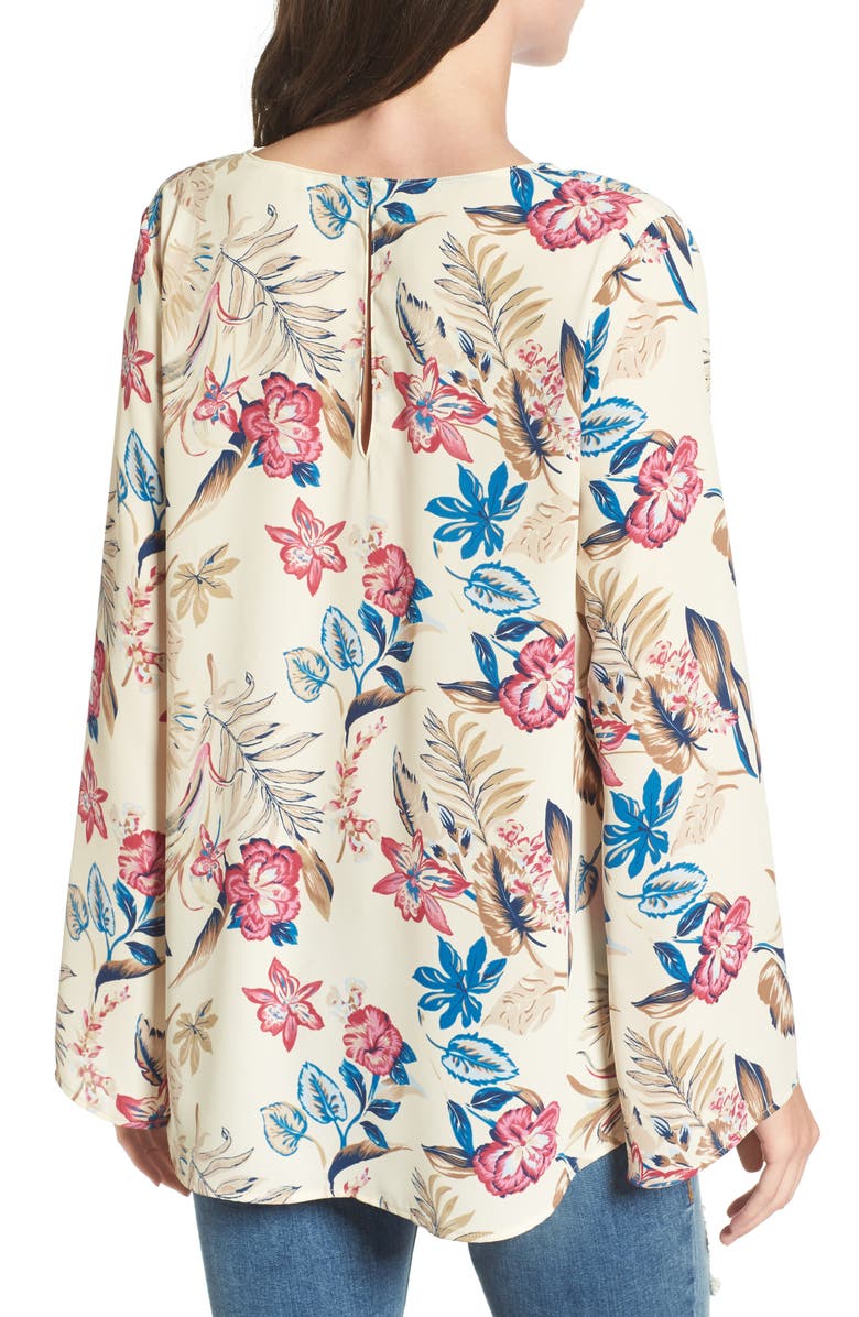 All in Favor Cross Front Blouse, Alternate, color, 