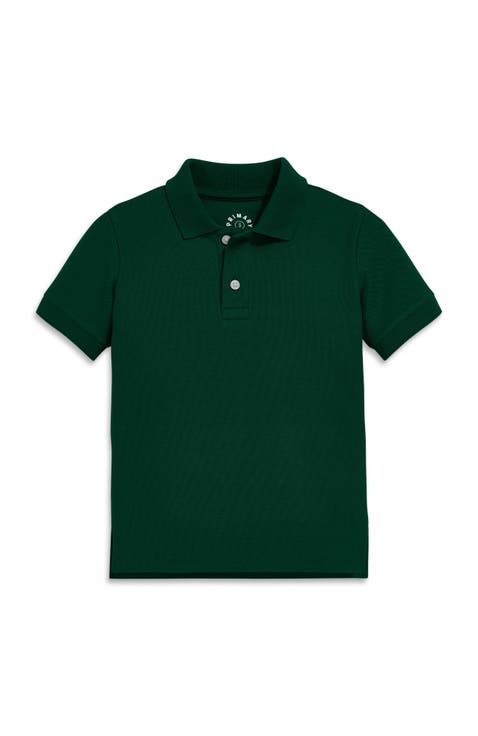 Kids Short Sleeve Pique Polo