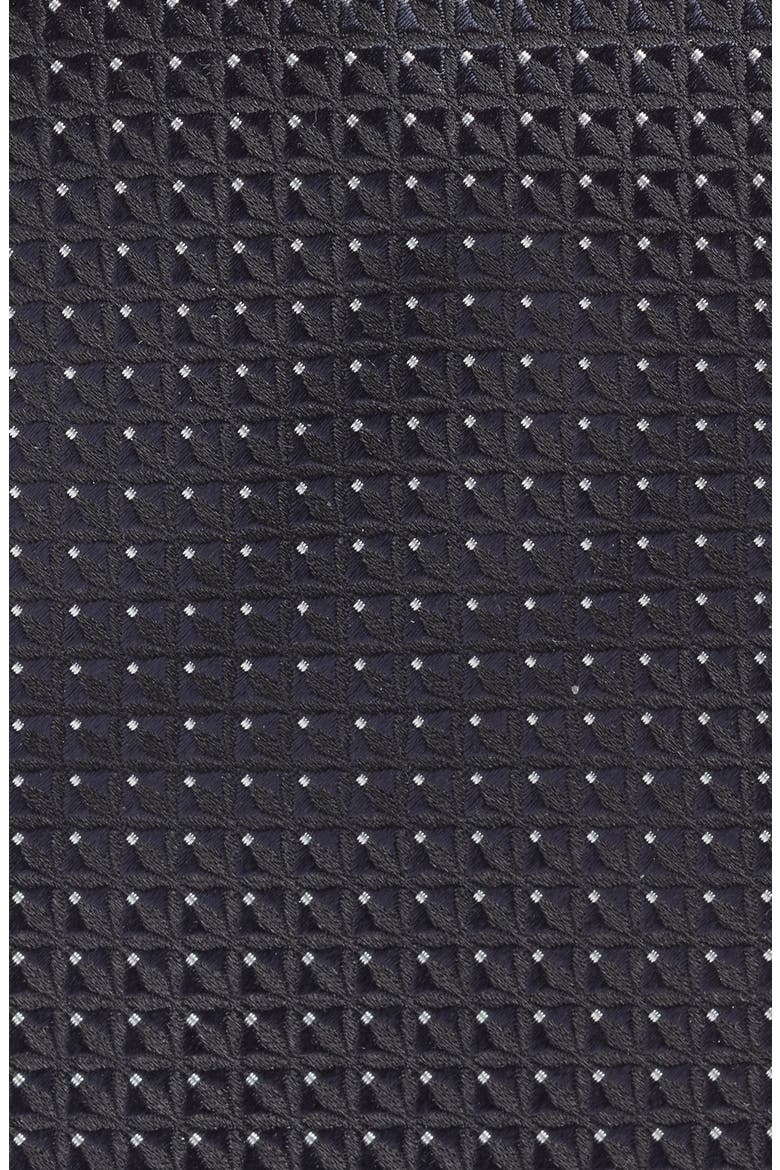 Fili Flower Silk Tie, Alternate, color, NAVY