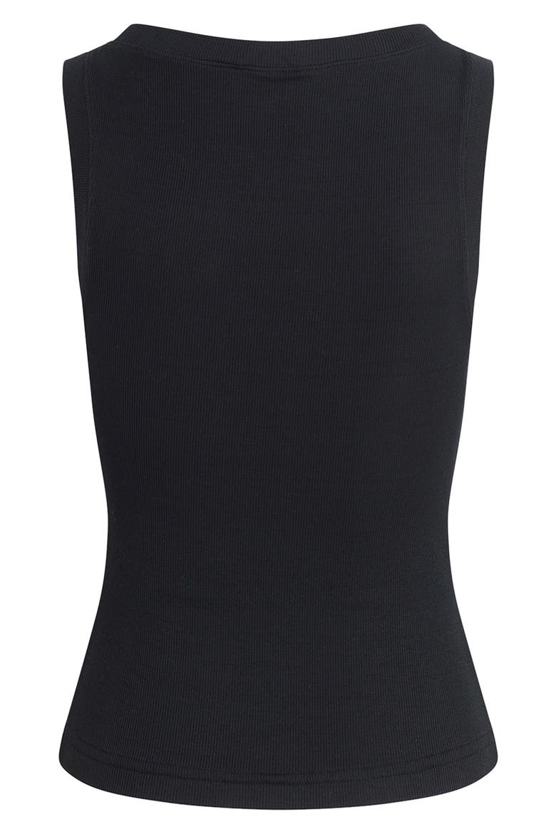 The Rib Tank, Alternate, color, BLACK