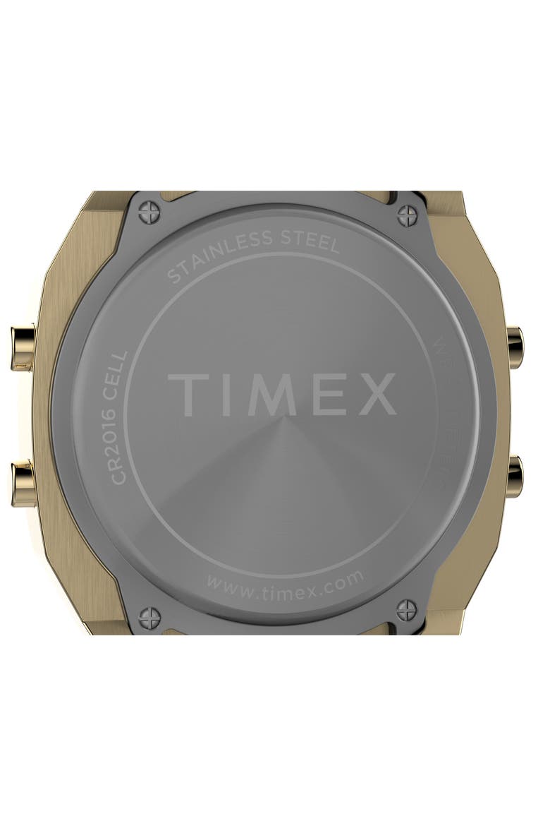 T80 Digital Chronograph Bracelet Watch, 36.5mm, Alternate, color, GOLD