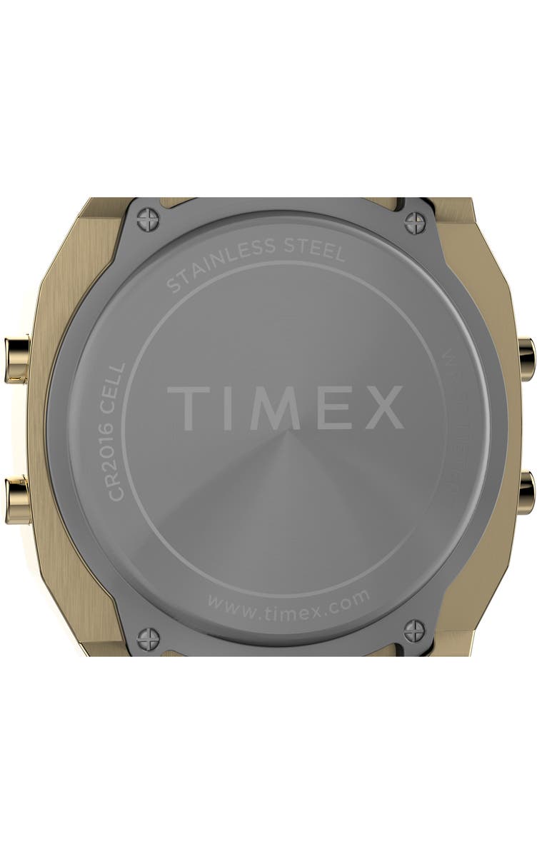 Timex<sup>®</sup> T80 Digital Chronograph Bracelet Watch, 36.5mm, Alternate, color, Gold