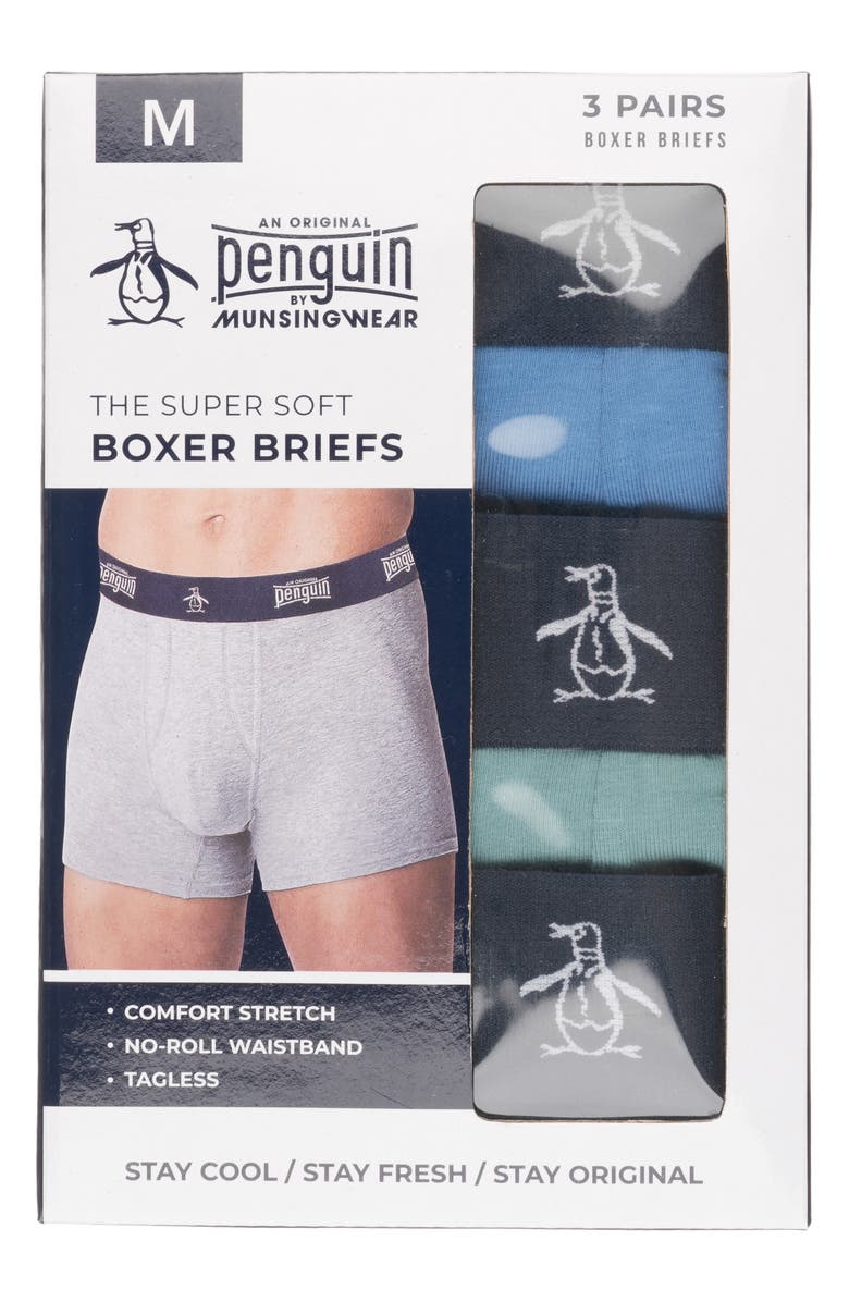 Original Penguin Super Soft 3-Pack Boxer Briefs, Alternate, color, Sage