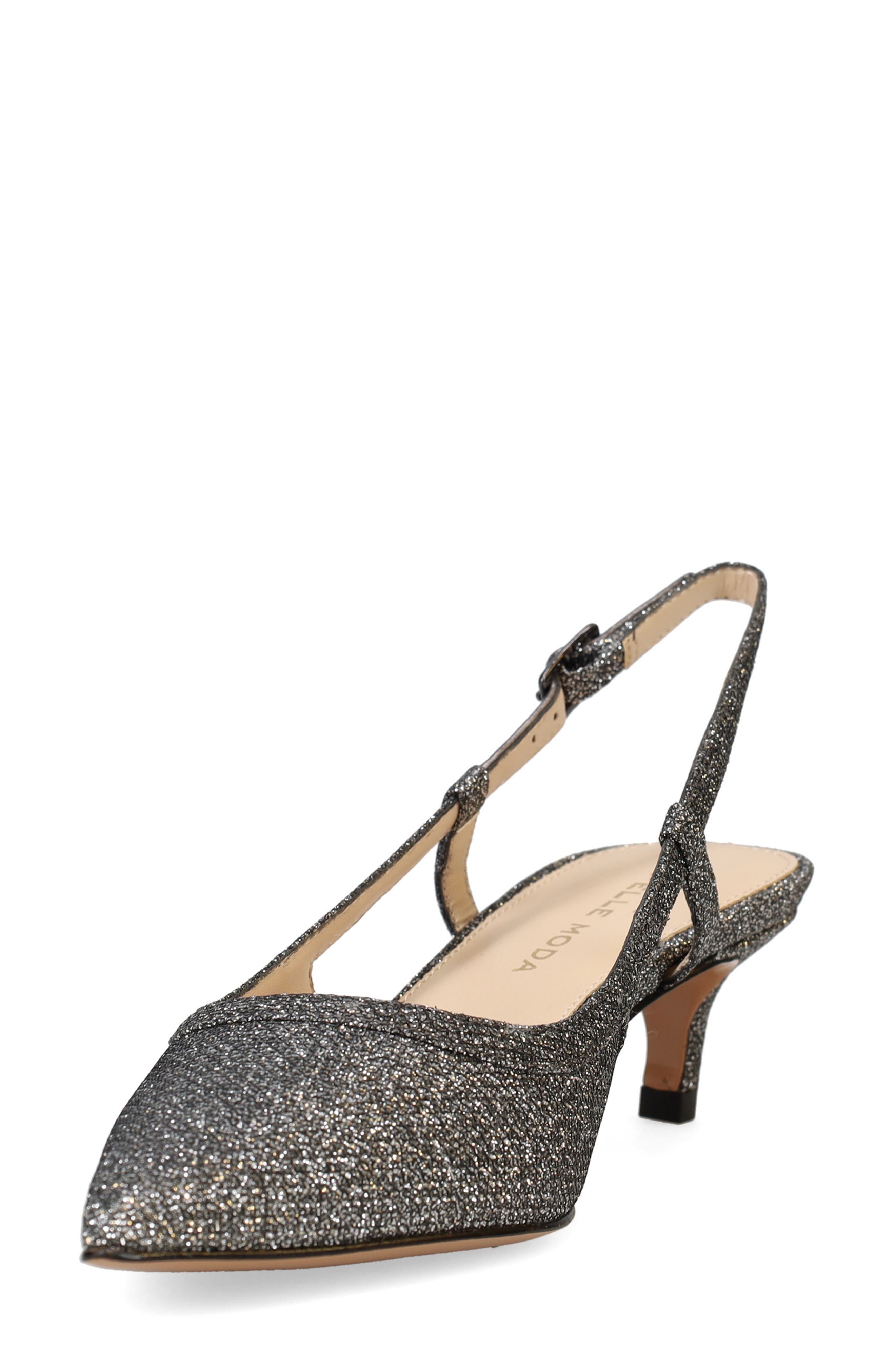Pelle Moda Deena 2 Slingback Pump, Alternate, color, Pewter