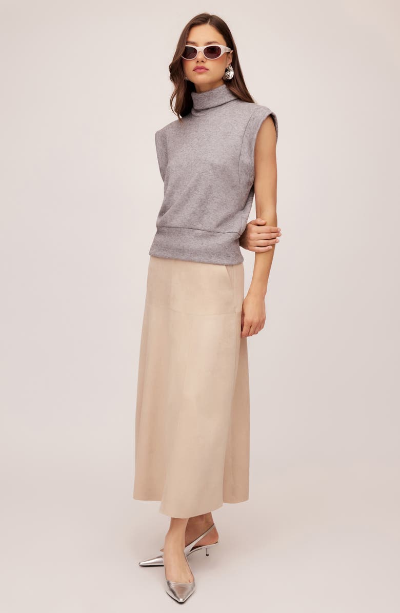 FIFTEEN TWENTY Jodie Sleeveless Turtleneck Knit Top, Alternate, color, 