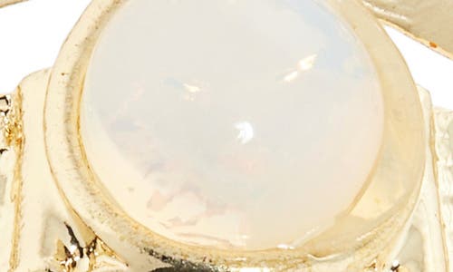 Nordstrom Rack Crystal Ribbed Double Band Ring In Multi