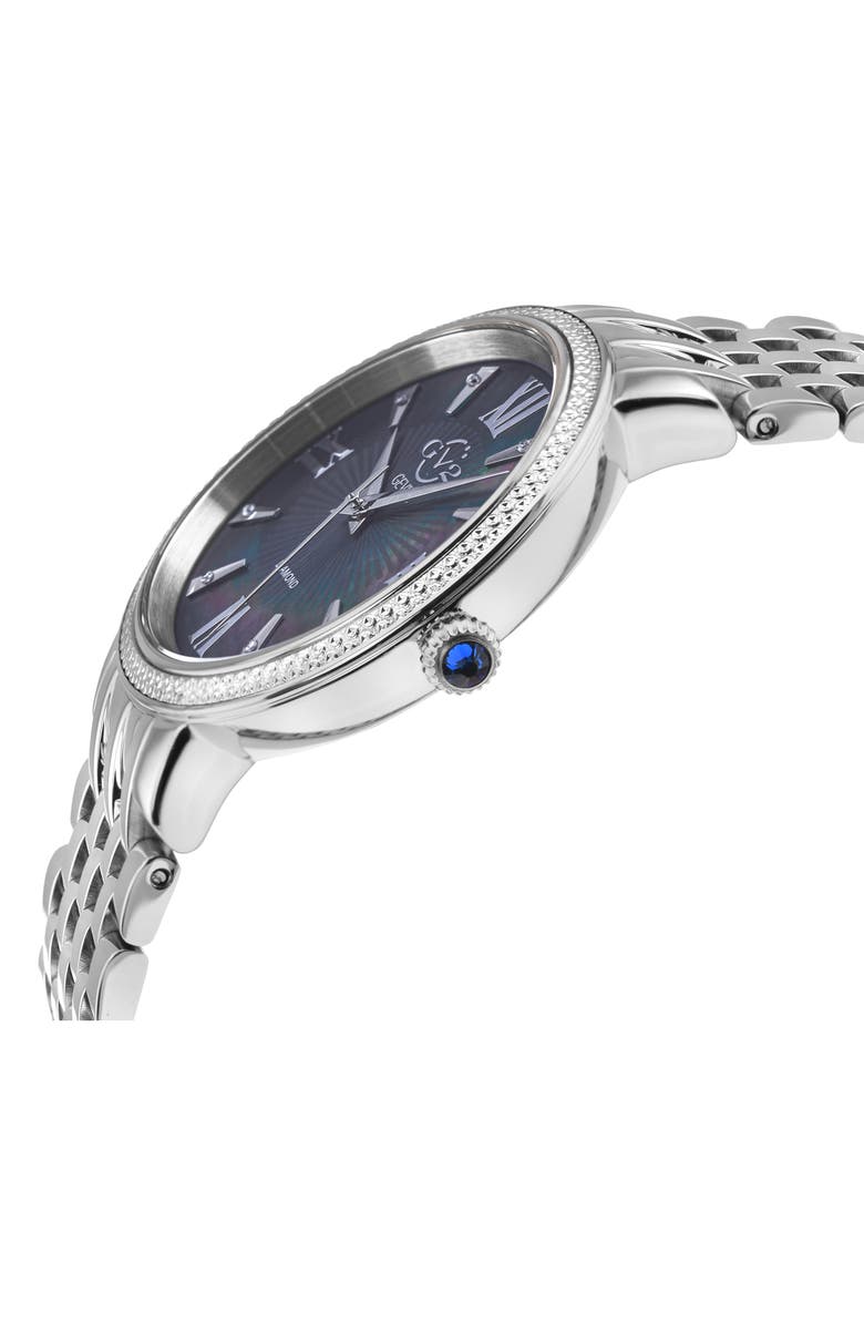 GV2 Women's Genoa Diamond Dial Bracelet Watch, 37mm, Alternate, color,