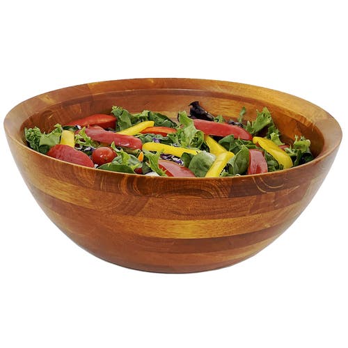 Frieling Rubberwood Conical Bowl, Large 5-inch X 14-inch Diameter In Brown