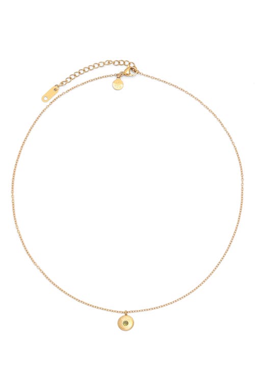 Petit Moments Birthstone Disc Pendant Necklace