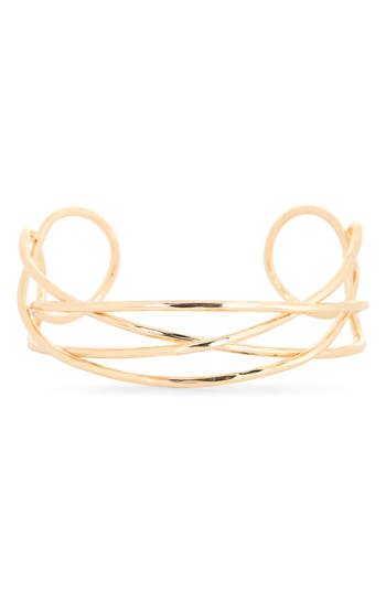 Nordstrom Rack Crossover Cuff Bracelet In Gold