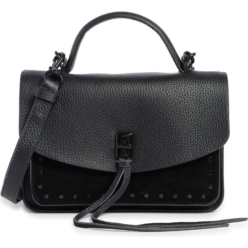 Rebecca Minkoff Darren Leather Messenger Bag In Black