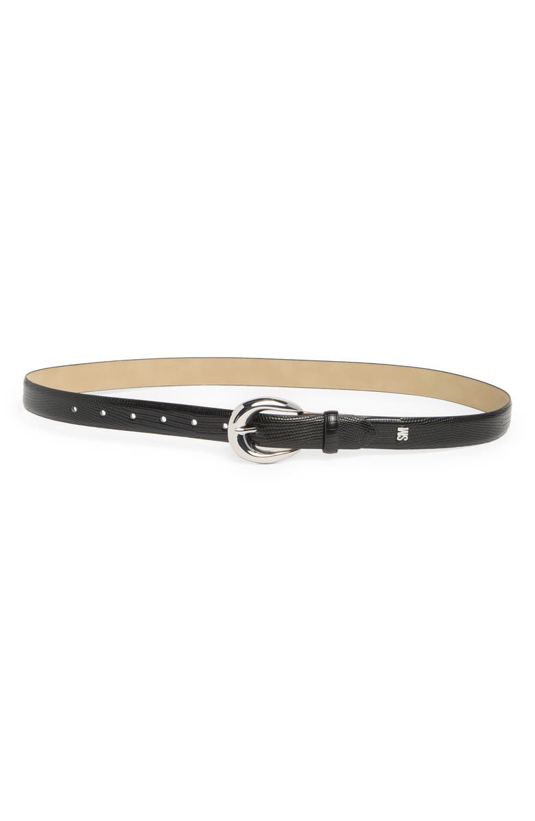 Steve Madden Lizard Embossed Faux Leather Belt, Main, color,