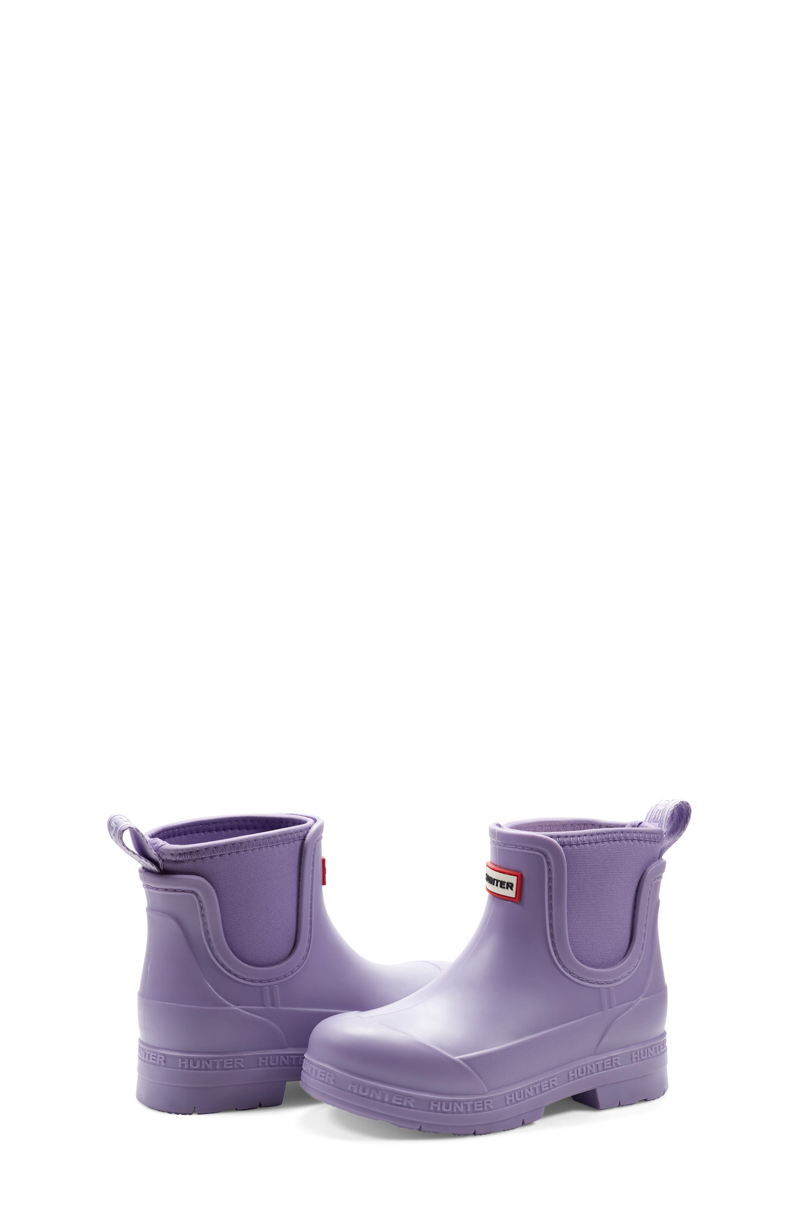 Kids' Lass Waterproof Chelsea Boot, Alternate, color, NATURAL PURPLE