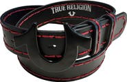True Religion Lucky Break Horseshoe Buckle Leather Belt