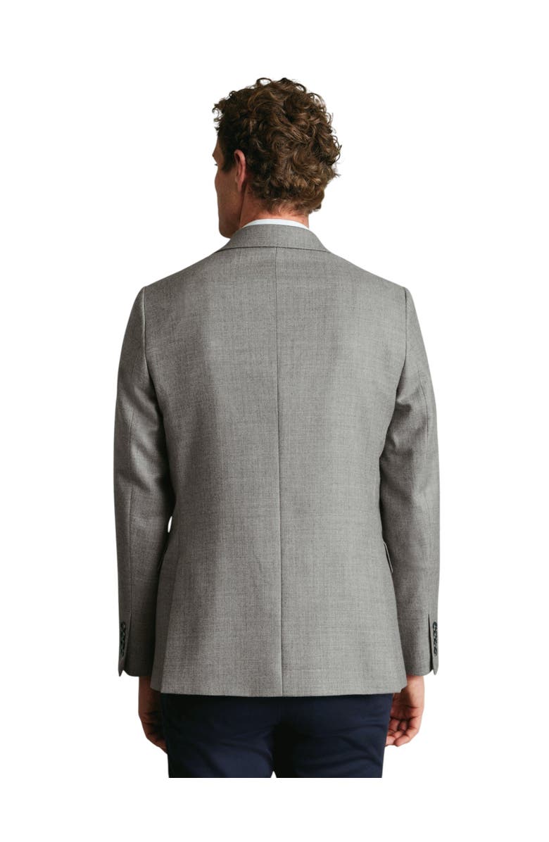 Charles Tyrwhitt Wool Texture Twill Jacket, Alternate, color, Silver Grey