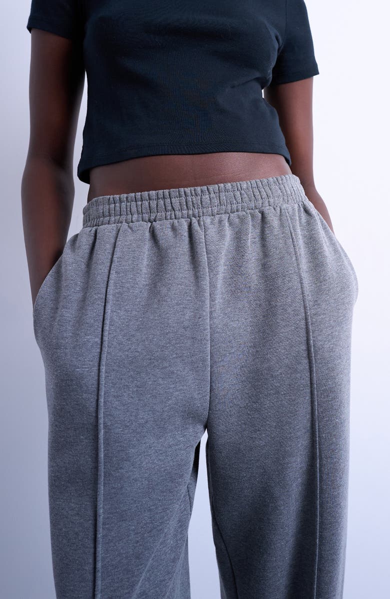 Topshop Pintuck Joggers, Alternate, color, Grey