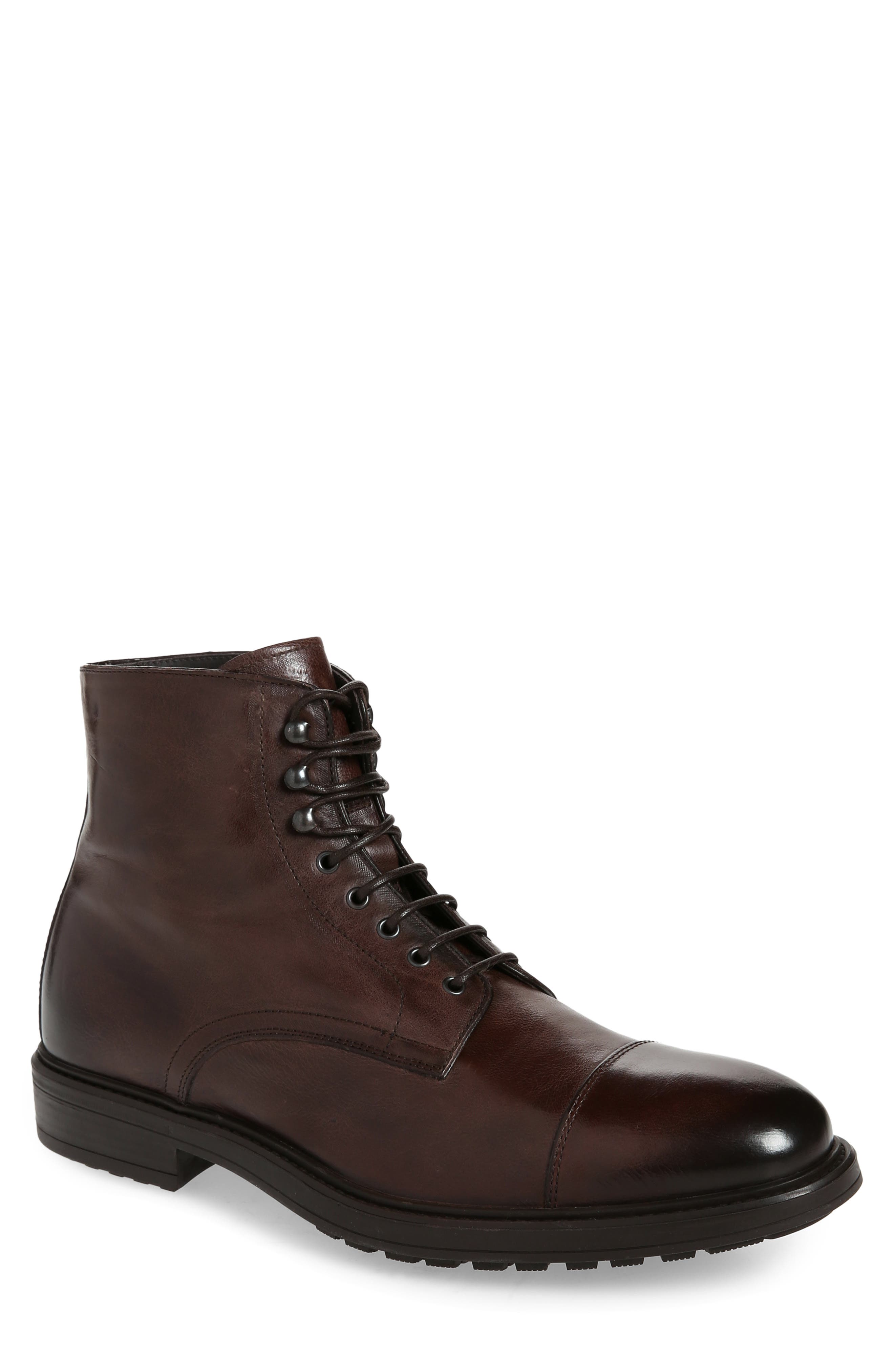 Burkett Cap Toe Boot, Main, color, TODI MORO/ OLIVA