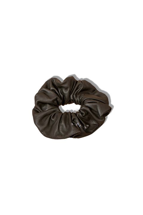 Leather Scrunchie