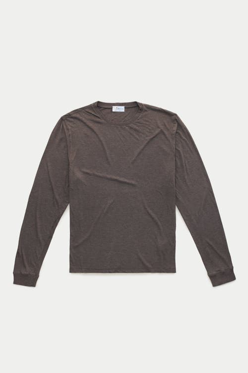 Wolf Vs. Goat (wvg) Light Weight Viscose Sorona Long Sleeve Crew Neck T-shirt In Black