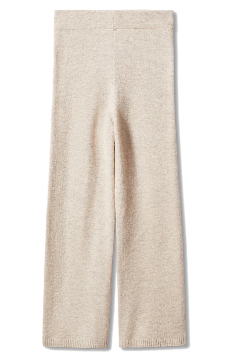MANGO Knit Wide Leg Pants, Alternate, color, 
