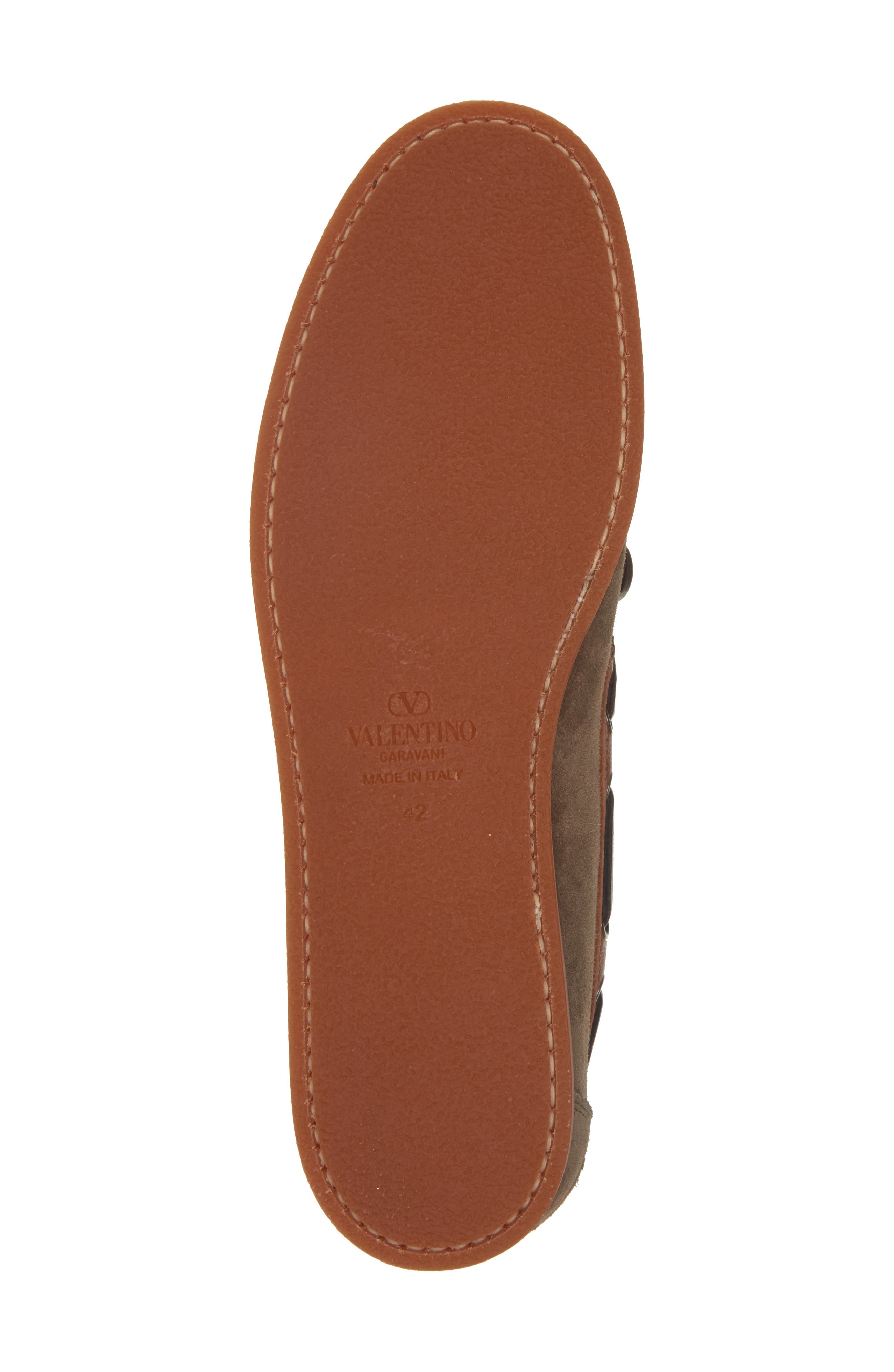 Valentino Garavani VLOGO Boat Shoe, Alternate, color, Tobacco