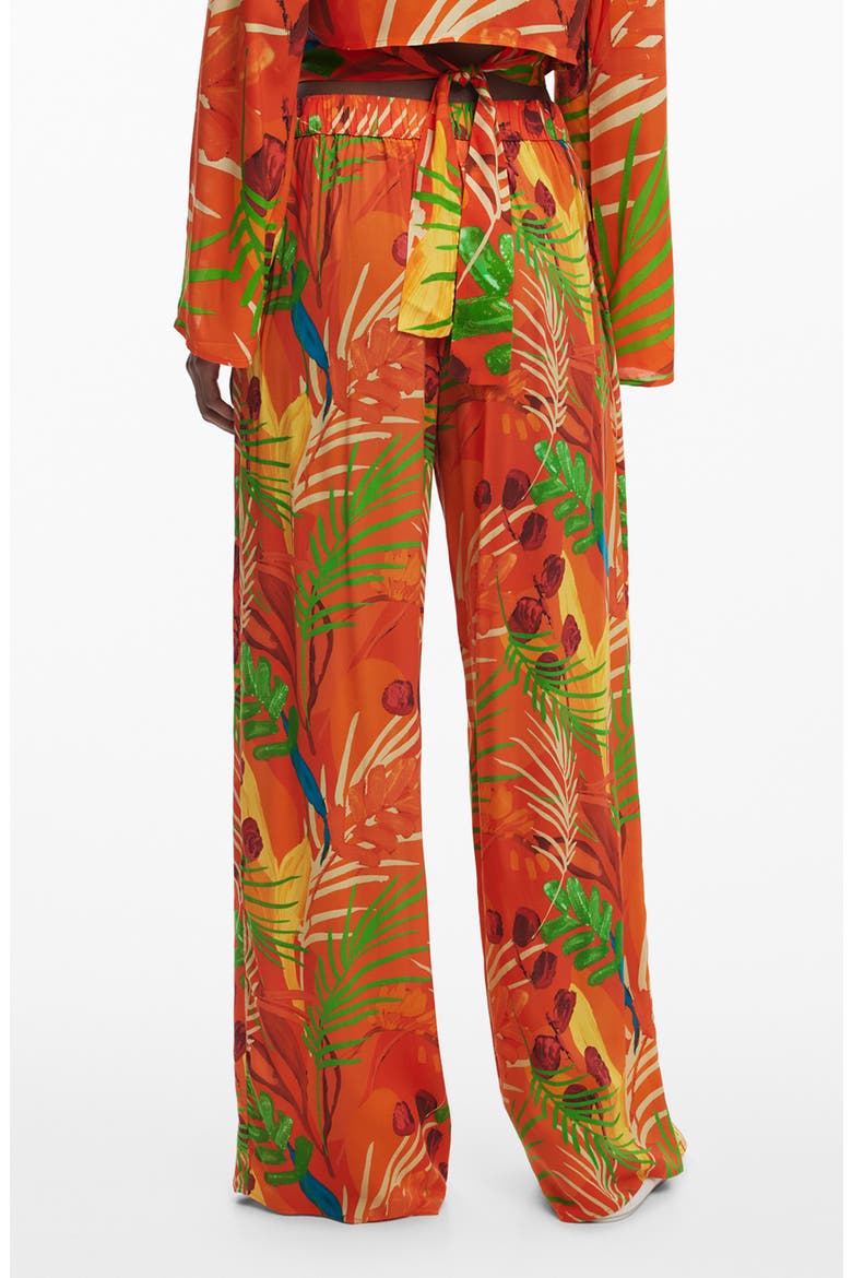 Wide Leg Cover-Up Pants, Alternate, color, ORANGE