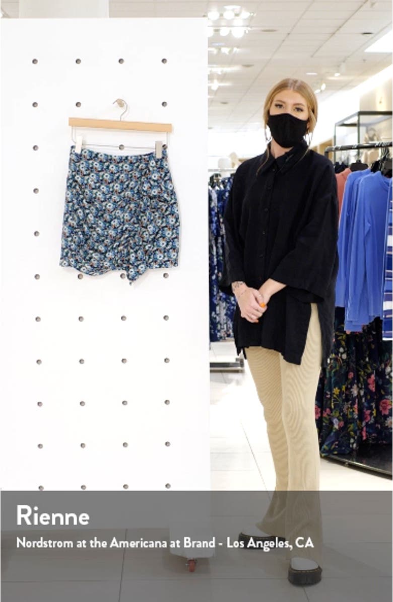 Floral Ruched Miniskirt, sales video thumbnail