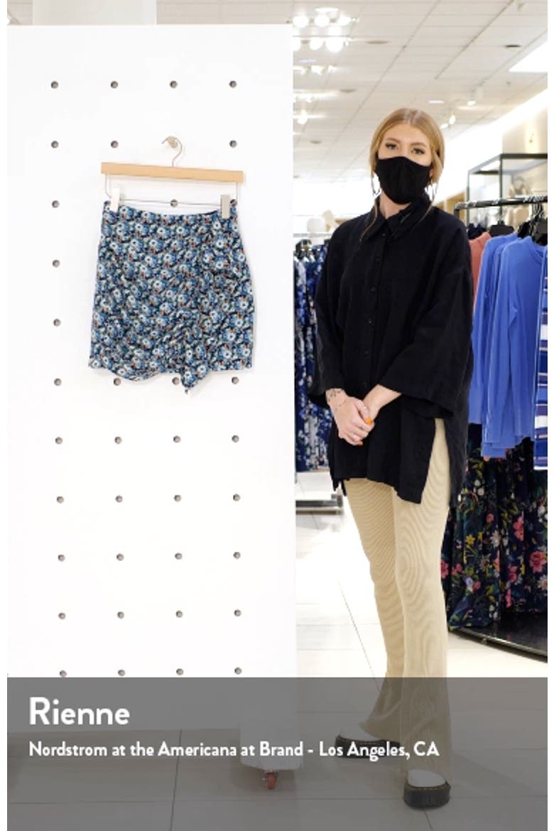 Floral Ruched Miniskirt video