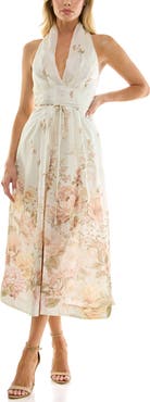 Socialite Midi Halter Dress