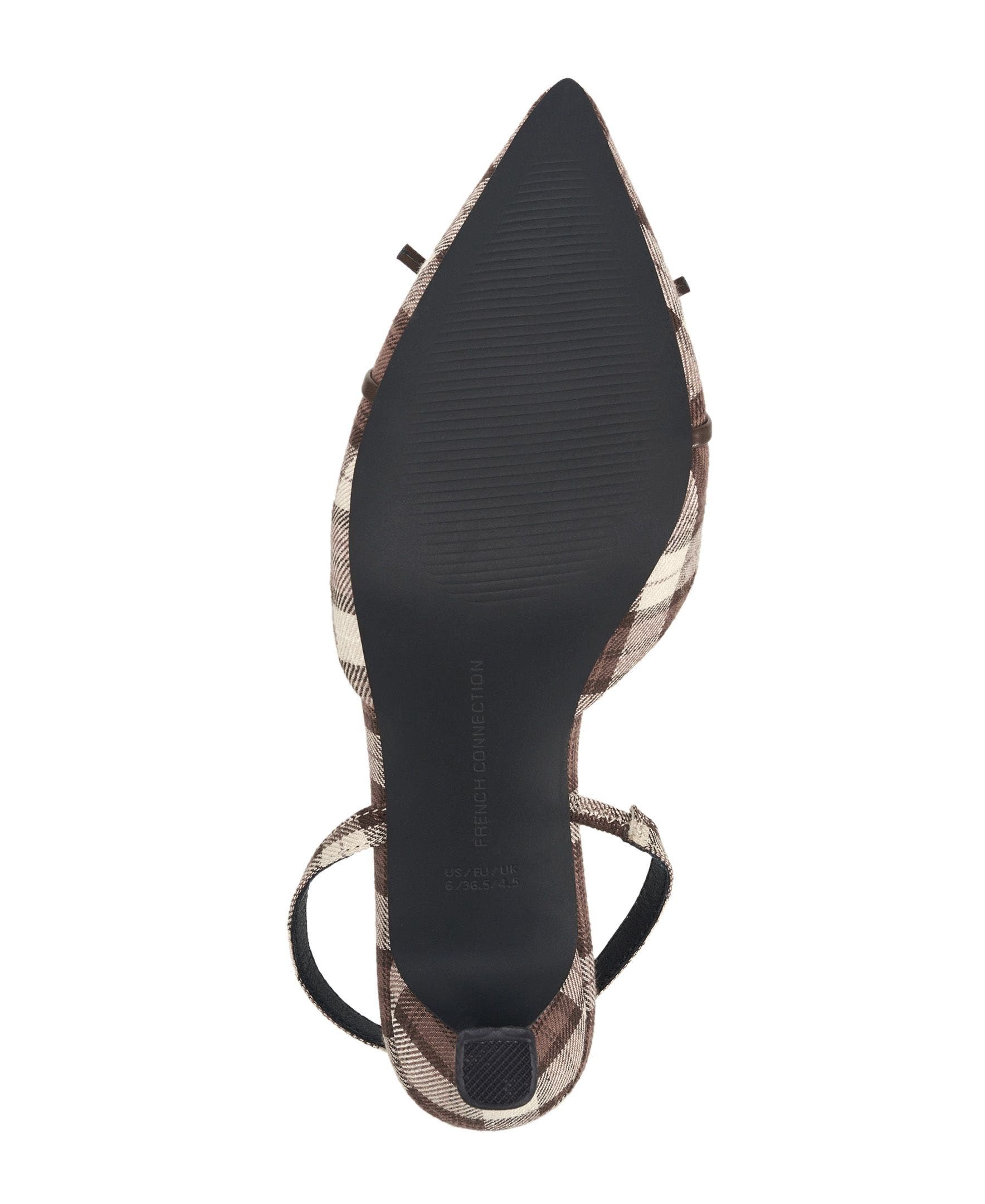 Bowy Plaid Kitten Heel, Alternate, color, Brown Multi