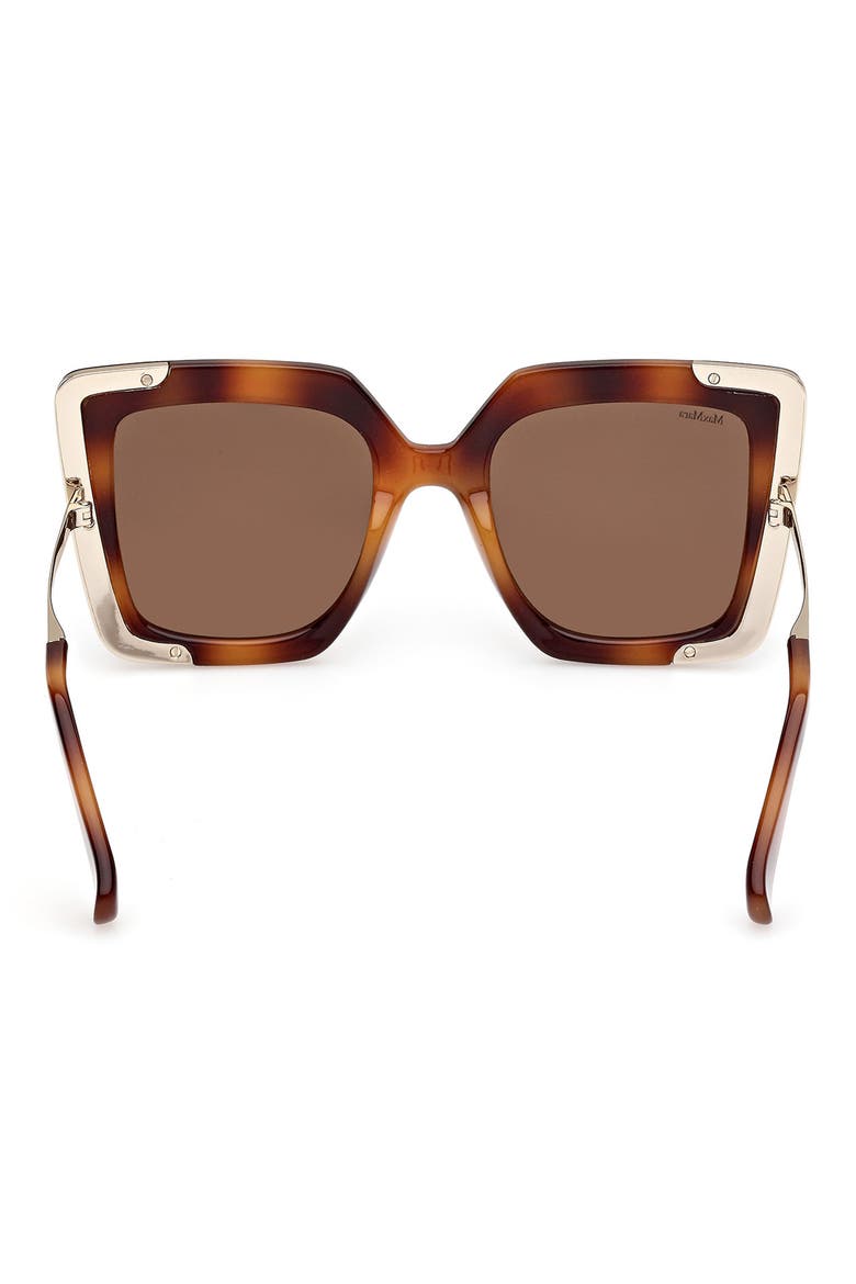 Square Sunglasses, Alternate, color, DARK HAVANA / BROWN