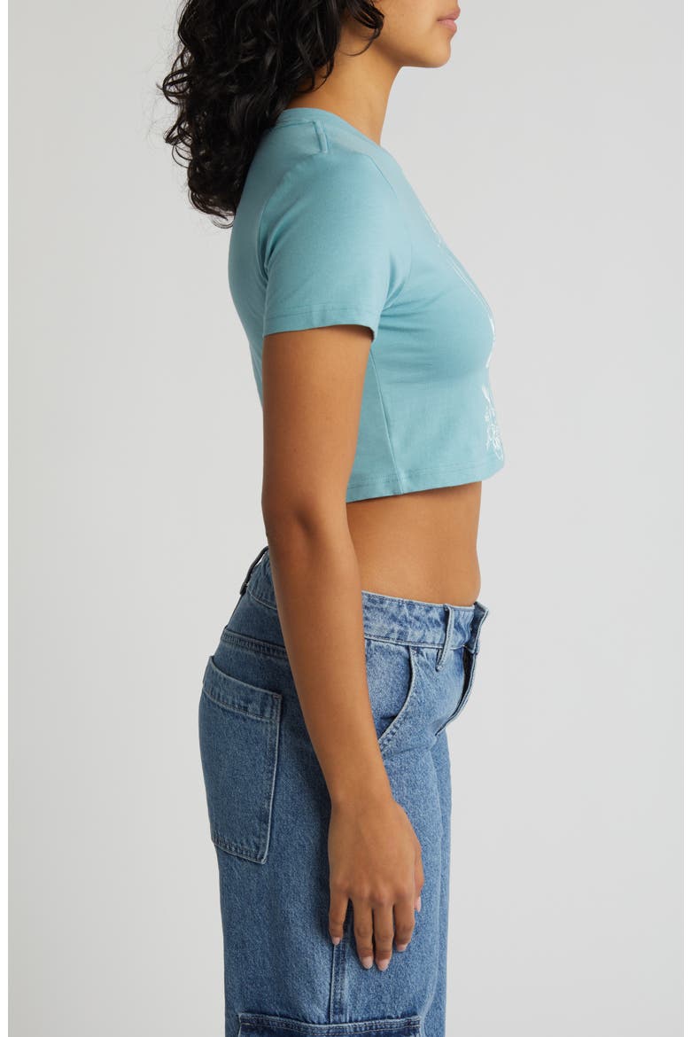Logo Crop T-Shirt, Alternate, color, CAMEO BLUE