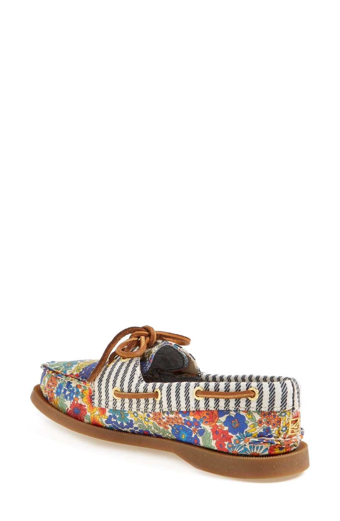 SPERRY TOP-SIDER<sup>®</sup> Sperry 'Authentic Original Liberty' Floral Canvas Boat Shoe, Alternate, color, 