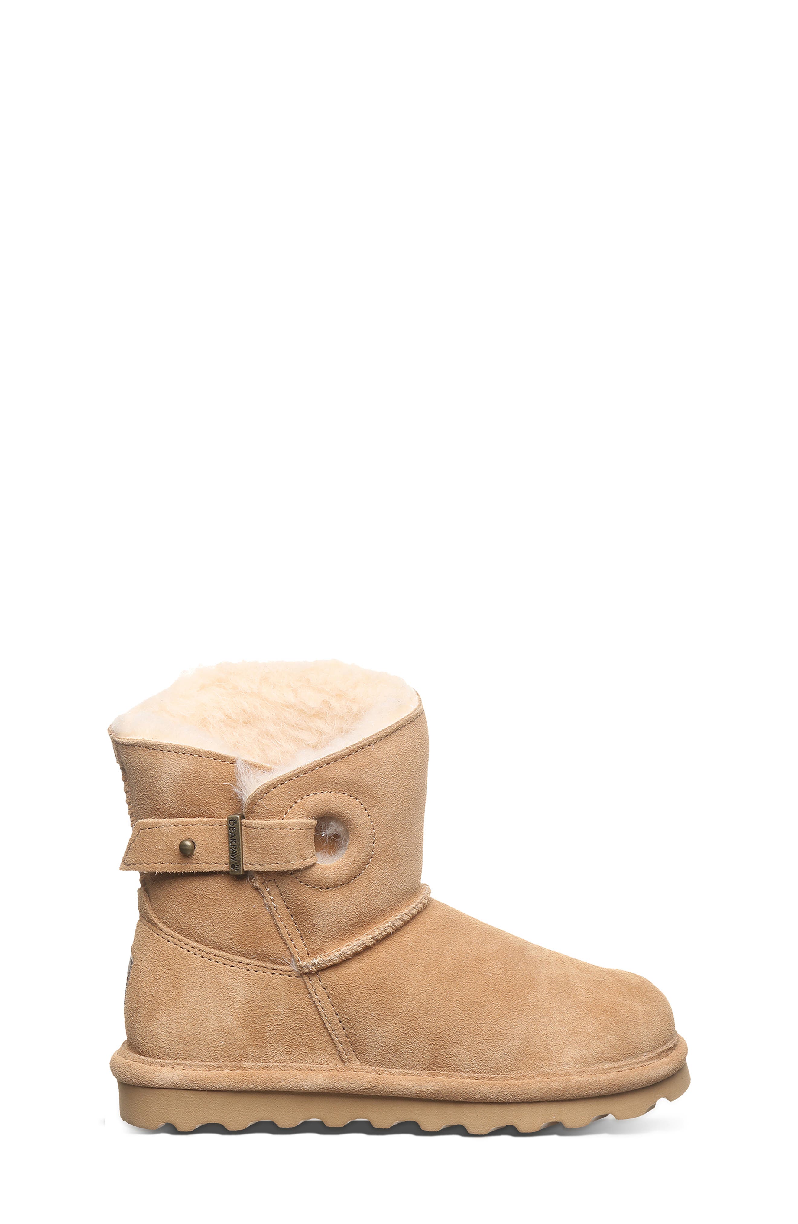 BEARPAW Kids' Isabelle Faux Shearling Lined Boot, Alternate, color, Iced Coffee