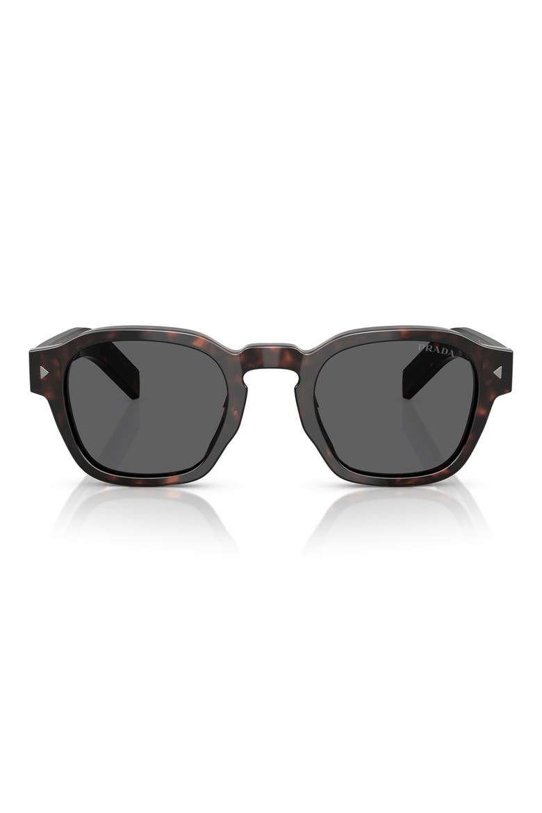 49mm Round Phantos Sunglasses, Main, color, DARK GREY