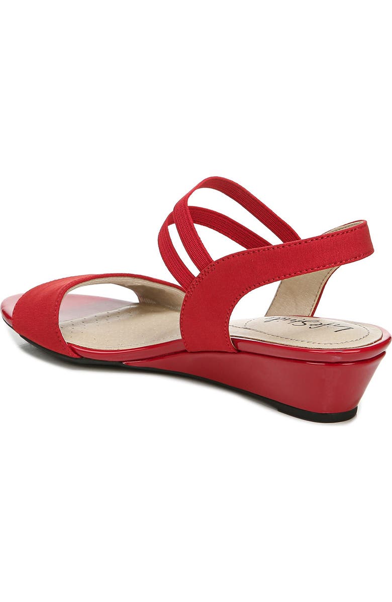 LifeStride SHOES Yolo Wedge Sandal, Alternate, color, Red