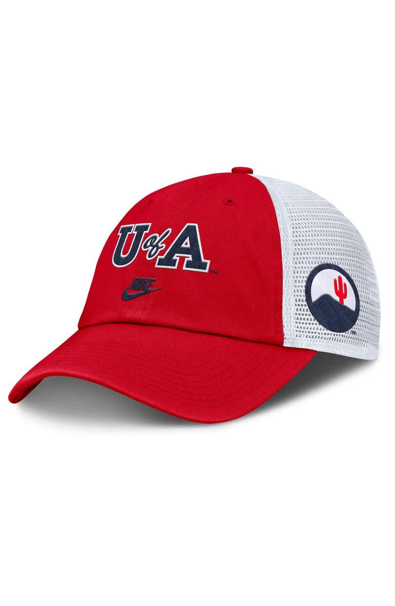 Nike Men's Nike Red Arizona Wildcats Club Legacy Adjustable Trucker Hat, Main, color, Red