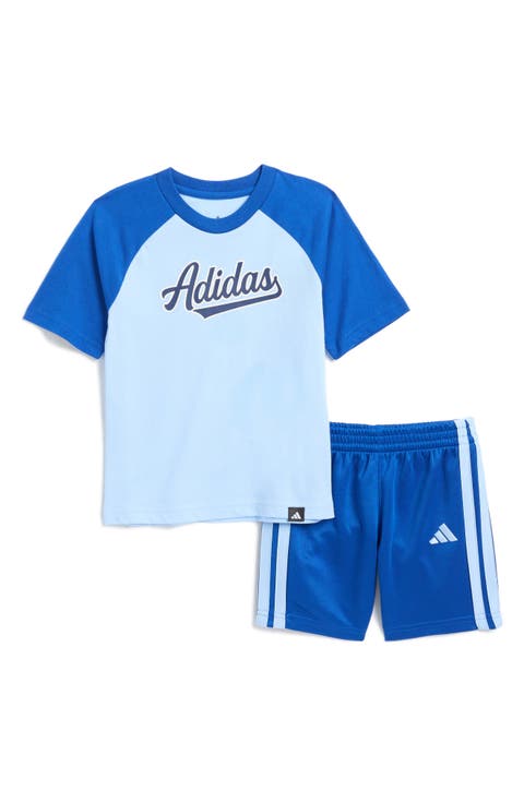 Kids' Raglan Graphic T-Shirt & Shorts Set (Toddler & Little Kid)