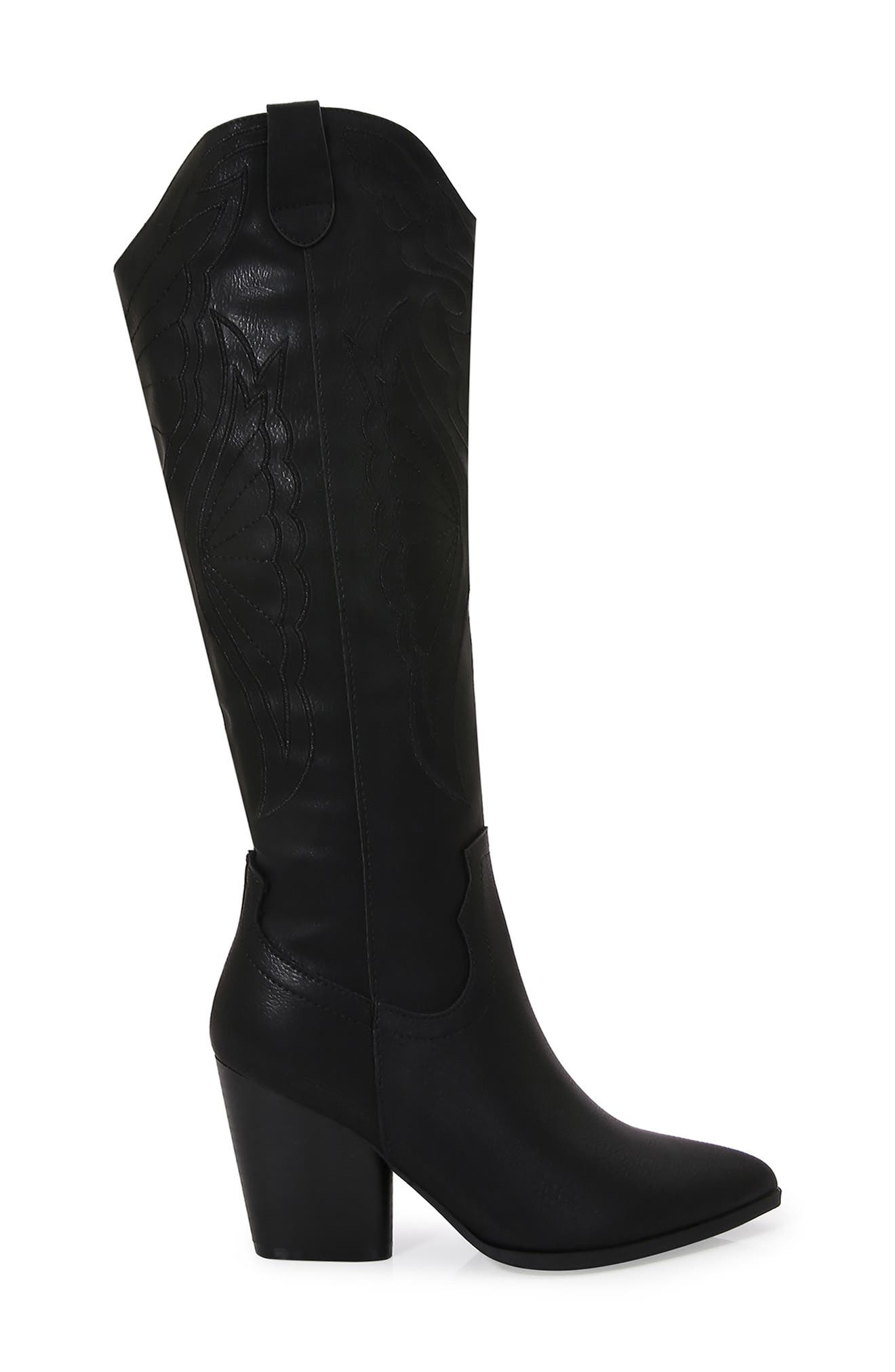 BERNESS Anamaria Tall Western Boot, Alternate, color, Black
