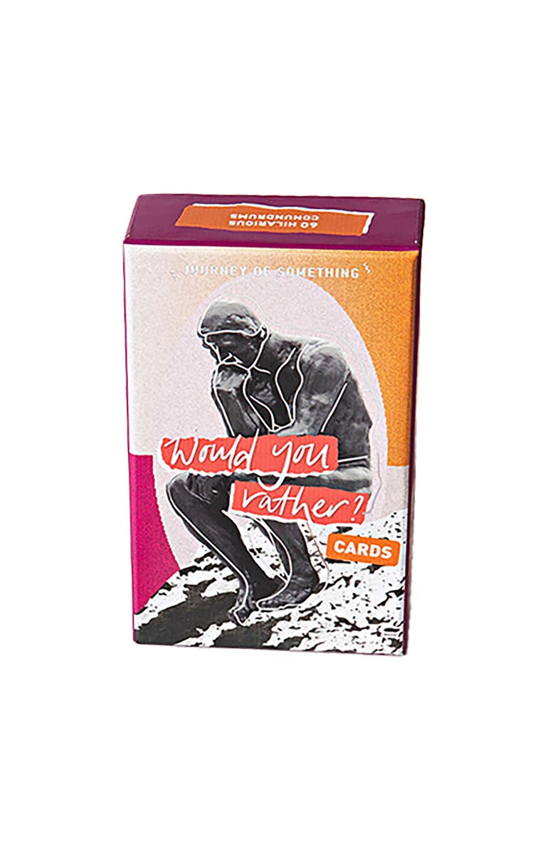 Journey of Something Would You Rather Cards, Party Game, 60 Funny Conundrums, Main, color,