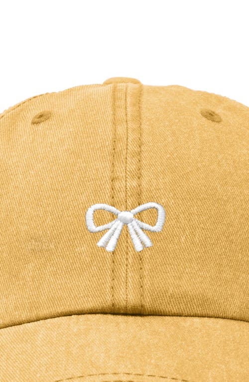 Dalix Bow Dad Cap In Gold