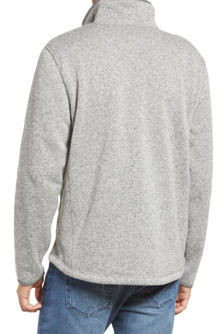 Men's Sweater Fleece Jacket, Alternate, color, GREY HEATHER