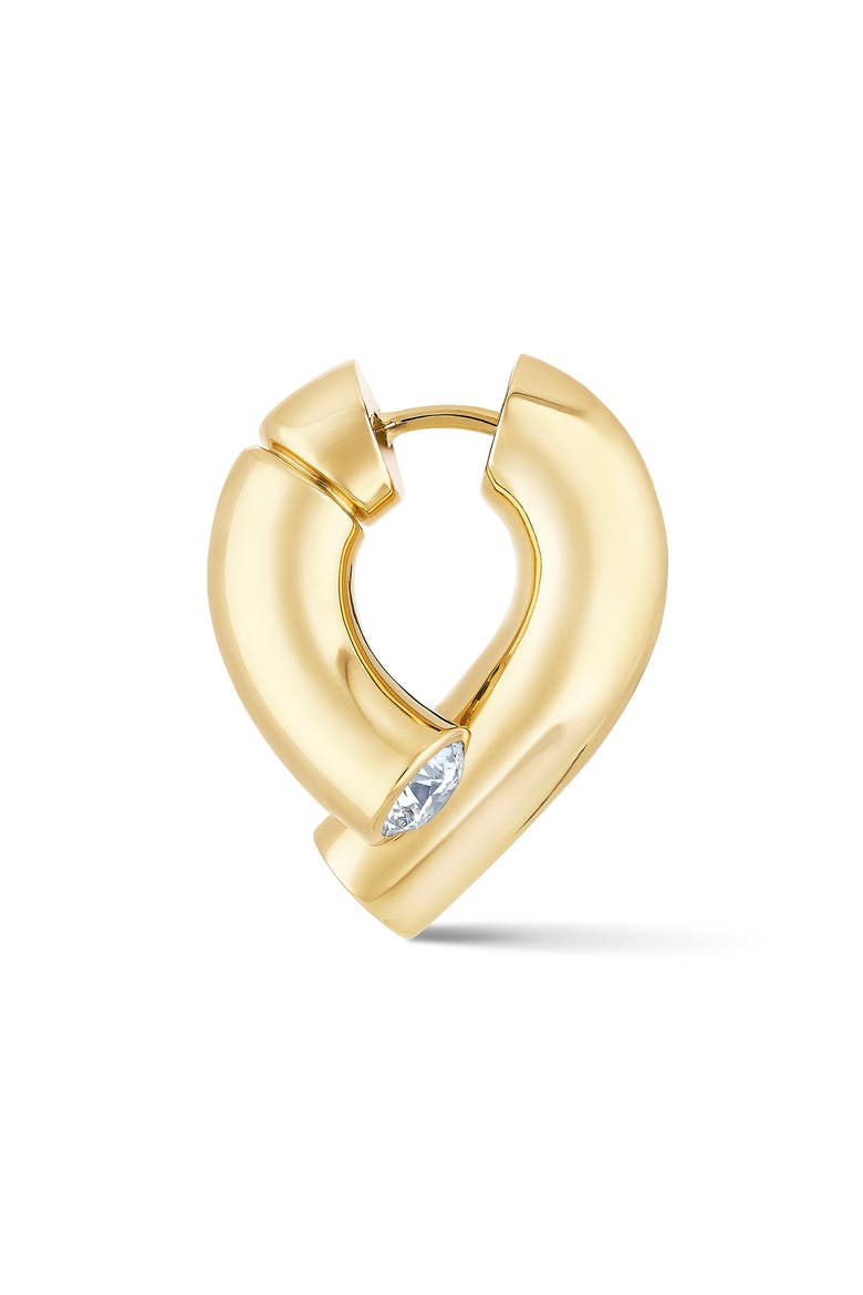 Oera Diamond Bezel Earrings, Alternate, color, YELLOW GOLD