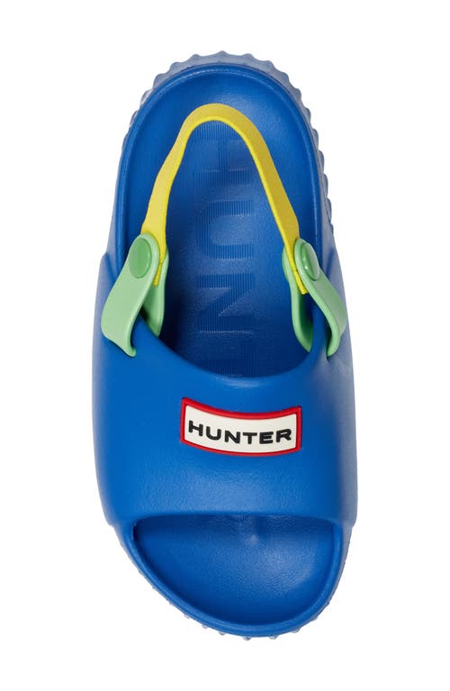 Hunter Kids' Fern Slingback Sandal In Medium Blue 420