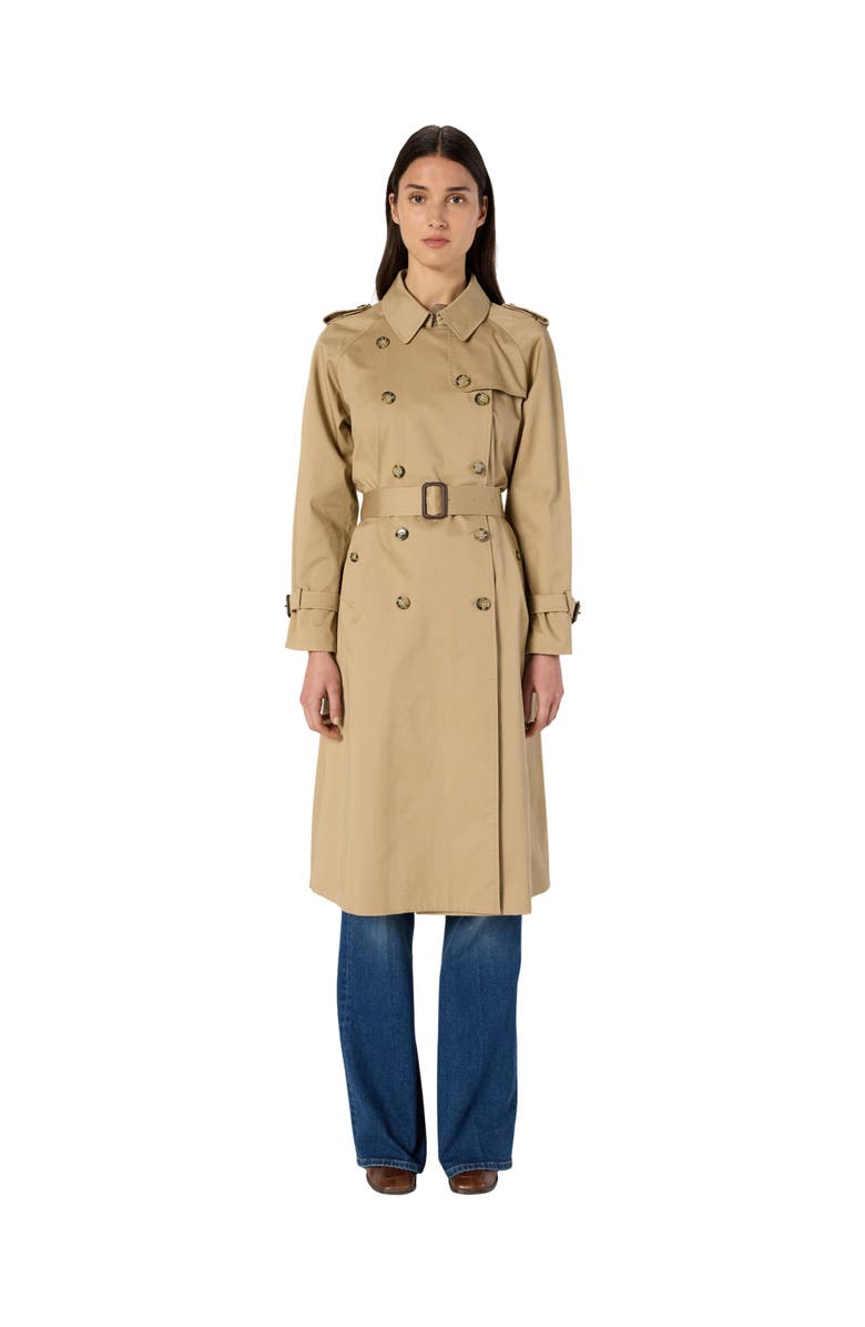 GERARD DAREL Serge Belted Trench Coat, Main, color, Beige