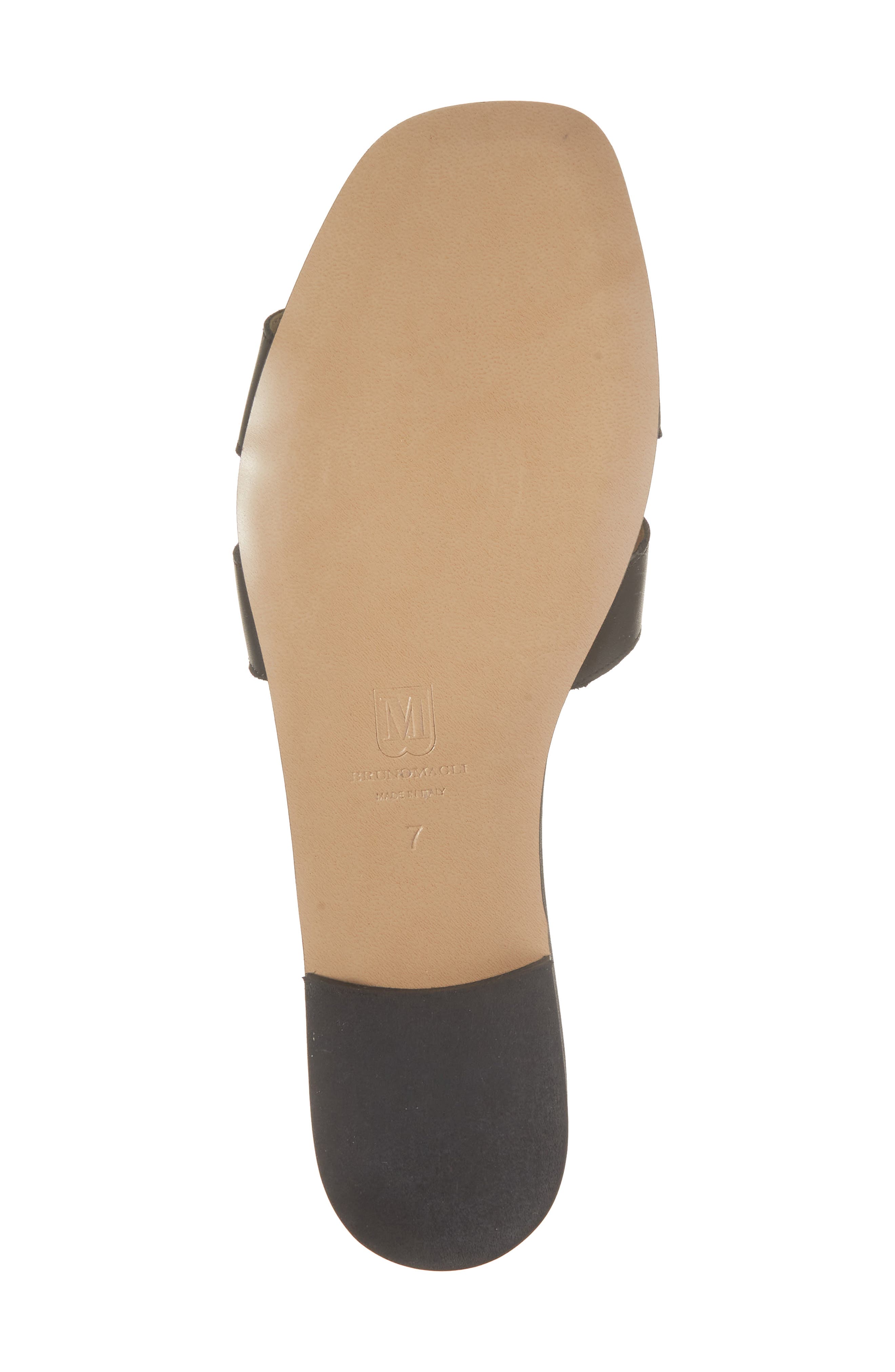 Bruno Magli Bit Slide Sandal, Alternate, color, Black Nappa