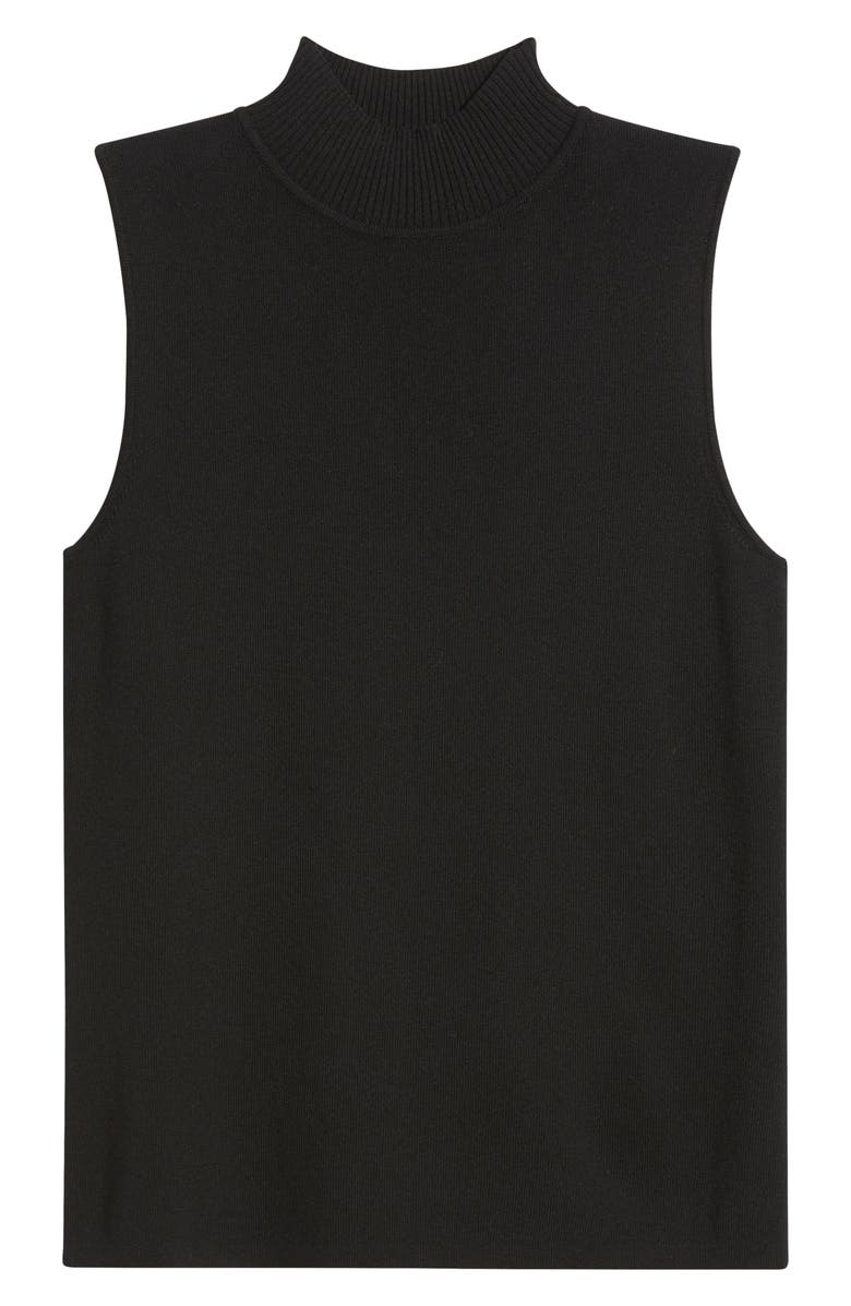 Anne Klein Sleeveless Mock Neck Sweater, Alternate, color, Anne Black