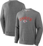 FANATICS Men's Fanatics  Heather Gray Kansas City Chiefs Loop Terry Pullover Sweatshirt
